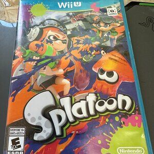 Splatoon Nintendo Wii U 2015 Game Complete Manual Tested Works
